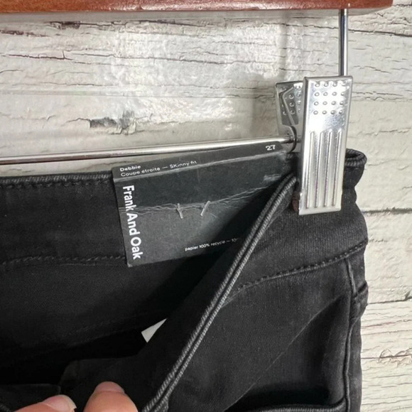 Frank + Oak Debbie skinny jean NWT black size 27 - Picture 7 of 10